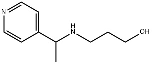 3-(1-PYRIDIN-4-YL-ETHYLAMINO)-PROPAN-1-OL Struktur