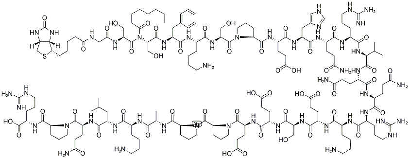 BIOTIN-GHRELIN, HUMAN Struktur