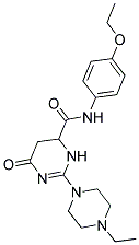 2-(4-ETHYL-1-PIPERAZINYL)-N-(4-ETHOXYPHENYL)-6-OXO-3,4,5,6-TETRAHYDRO-4-PYRIMIDINECARBOXAMIDE Struktur