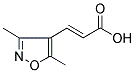 (2E)-3-(3,5-DIMETHYLISOXAZOL-4-YL)ACRYLIC ACID Struktur