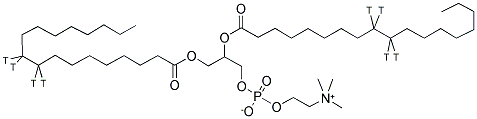 PHOSPHATIDYLCHOLINE 1,2-DISTEAROYL, [9,10-3H] Struktur