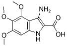 3-AMINO-4,5,6-TRIMETHOXY-1H-INDOLE-2-CARBOXYLIC ACID Struktur