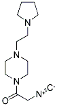 4-(2-PYRROLIDINOETHYL)-PIPERAZINO-1-ISOCYANO-ACETAMIDE Struktur