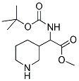 TERT-BUTOXYCARBONYLAMINO-PIPERIDIN-3-YL-ACETIC ACID METHYL ESTER Struktur