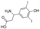 3-AMINO-3-(3,5-DIIODO-4-HYDROXY-PHENYL)-PROPIONIC ACID Struktur