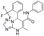 5-METHYL-N-PHENYL-7-[2-(TRIFLUOROMETHYL)PHENYL]-4,7-DIHYDRO[1,2,4]TRIAZOLO[1,5-A]PYRIMIDINE-6-CARBOXAMIDE Struktur