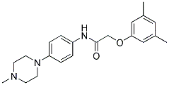 2-(3,5-DIMETHYLPHENOXY)-N-(4-(4-METHYLPIPERAZIN-1-YL)PHENYL)ACETAMIDE Struktur