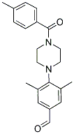 3,5-DIMETHYL-4-[4-(4-METHYLBENZOYL)PIPERAZIN-1-YL]BENZALDEHYDE Struktur