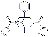 (1-METHYL-9-OXO-5-PHENYL-3,7-DIAZA-BICYCLO[3.3.1]NONANE-3,7-DIYL)BIS(FURAN-2-YLMETHANONE) Struktur