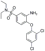 3-AMINO-4-(2,4-DICHLORO-PHENOXY)-N,N-DIETHYL-BENZENESULFONAMIDE Struktur