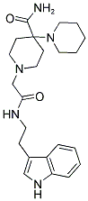 1'-(2-(2-(1H-INDOL-3-YL)ETHYLAMINO)-2-OXOETHYL)-1,4'-BIPIPERIDINE-4'-CARBOXAMIDE Struktur