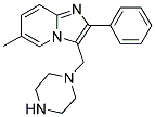 6-METHYL-2-PHENYL-3-PIPERAZIN-1-YLMETHYL-IMIDAZO-[1,2-A]PYRIDINE Struktur