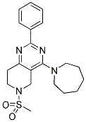 4-AZEPAN-1-YL-6-METHANESULFONYL-2-PHENYL-5,6,7,8-TETRAHYDRO-PYRIDO[4,3-D]PYRIMIDINE Struktur