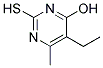 5-ETHYL-2-MERCAPTO-6-METHYL-PYRIMIDIN-4-OL Struktur