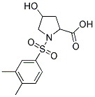 1-[(3,4-DIMETHYLPHENYL)SULFONYL]-4-HYDROXYPYRROLIDINE-2-CARBOXYLIC ACID Struktur