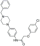 N-(4-(4-BENZYLPIPERAZIN-1-YL)PHENYL)-2-(4-CHLOROPHENOXY)ACETAMIDE Struktur