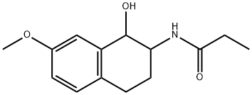 N-[1,2,3,4-TETRAHYDRO-1-HYDROXY-7-METHOXY-2-NAPHTHALENYL]PROPANAMIDE Struktur