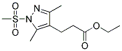 3-(1-METHANESULFONYL-3,5-DIMETHYL-1 H-PYRAZOL-4-YL)-PROPIONIC ACID ETHYL ESTER Struktur