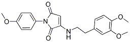 3-{[2-(3,4-DIMETHOXYPHENYL)ETHYL]AMINO}-1-(4-METHOXYPHENYL)-1H-PYRROLE-2,5-DIONE Struktur