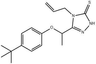 4-アリル-5-[1-(4-TERT-ブチルフェノキシ)エチル]-4H-1,2,4-トリアゾール-3-チオール price.