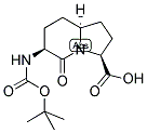 N-(BOC)-(3S,6S,9S)-2-OXO-3-AMINO-1-AZA-BICYCLO[4.3.0]-NONANE-9-CARBOXYLIC ACID Struktur