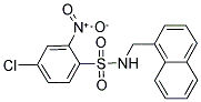 ((4-CHLORO-2-NITROPHENYL)SULFONYL)(NAPHTHYLMETHYL)AMINE Struktur