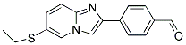 4-[6-(ETHYLSULFANYL)IMIDAZO[1,2-A]PYRIDIN-2-YL]BENZALDEHYDE Struktur