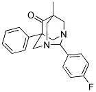 2-(4-FLUOROPHENYL)-5-METHYL-7-PHENYL-1,3-DIAZATRICYCLO[3.3.1.1~3,7~]DECAN-6-ONE Struktur