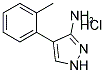 4-(2-METHYLPHENYL)-1H-PYRAZOL-3-AMINE HYDROCHLORIDE Struktur