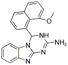 4-(8-METHOXY-1-NAPHTHYL)-3,4-DIHYDRO[1,3,5]TRIAZINO[1,2-A]BENZIMIDAZOL-2-AMINE Struktur