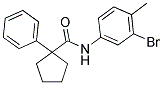 N-(3-BROMO-4-METHYLPHENYL)(PHENYLCYCLOPENTYL)FORMAMIDE Struktur