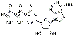 ADENOSINE-5'-(ALPHA-THIO)-TRIPHOSPHATE, SODIUM SALT Struktur