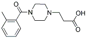 3-[4-(2-METHYLBENZOYL)PIPERAZIN-1-YL]PROPANOIC ACID Struktur