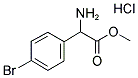 METHYL 2-AMINO-2-(4-BROMOPHENYL)ACETATE HYDROCHLORIDE Structure