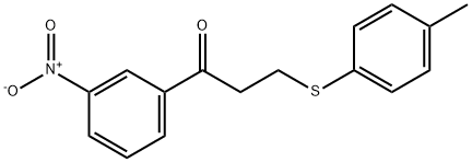 3-[(4-METHYLPHENYL)SULFANYL]-1-(3-NITROPHENYL)-1-PROPANONE Struktur