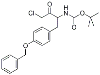 [1-(4-BENZYLOXY-BENZYL)-3-CHLORO-2-OXO-PROPYL]-CARBAMIC ACID TERT-BUTYL ESTER Struktur