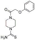 4-(PHENOXYACETYL)PIPERAZINE-1-CARBOTHIOAMIDE Struktur