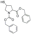 1-N-CBZ-4-MERCAPTOPYRROLIDINE-2-CARBOXYLIC ACID BENZYL ESTER Struktur