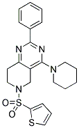 2-PHENYL-4-PIPERIDIN-1-YL-6-(THIOPHENE-2-SULFONYL)-5,6,7,8-TETRAHYDRO-PYRIDO[4,3-D]PYRIMIDINE Struktur