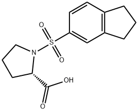 1-(INDANE-5-SULFONYL)-PYRROLIDINE-2-CARBOXYLIC ACID Struktur