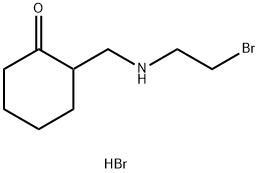 2-([(2-BROMOETHYL)AMINO]METHYL)CYCLOHEXANONE HYDROBROMIDE Struktur