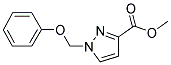 1-PHENOXYMETHYL-1 H-PYRAZOLE-3-CARBOXYLIC ACID METHYL ESTER Struktur