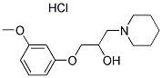 1-(3-METHOXYPHENOXY)-3-PIPERIDIN-1-YLPROPAN-2-OL HYDROCHLORIDE Struktur