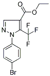 1-(4-BROMOPHENYL)-5-(TRIFLUOROMETHYL)PYRAZOLE-4-CARBOXYLIC ACID ETHYL ESTER Struktur