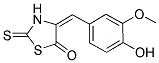 4-((4-HYDROXY-3-METHOXYPHENYL)METHYLENE)-2-THIOXO-1,3-THIAZOLIDIN-5-ONE Struktur