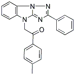 1-(4-METHYLPHENYL)-2-(2-PHENYL-4H-[1,2,4]TRIAZOLO[1,5-A]BENZIMIDAZOL-4-YL)ETHANONE Struktur