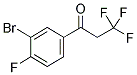 1-(3-BROMO-4-FLUOROPHENYL)-3,3,3-TRIFLUOROPROPAN-1-ONE Struktur