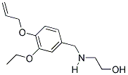 2-([4-(ALLYLOXY)-3-ETHOXYBENZYL]AMINO)ETHANOL Struktur