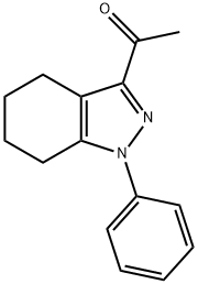 1-(1-PHENYL-4,5,6,7-TETRAHYDRO-1H-INDAZOL-3-YL)ETHANONE Struktur