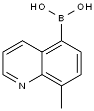 8-METHYL-5-QUINOLINYLBORONIC ACID Structure